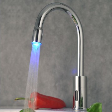 Sensor Tap Automatic Touchless Chrome LED Kitchen Tap (TP0108F)