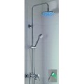 Chromed Round Wall-Mount LED Rainfall Chrome Shower Tap(TP330)