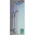 Chromed Square Wall-Mount LED Rainfall Brass Shower Tap(TP331)