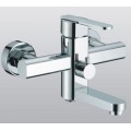 Single Handle Chrome Centerset Wall-Mount Bathroom Sink Tap (TP0536W)