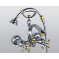 Double Handles Chrome Centerset Wall-mount Shower Tap (TP0545W)