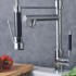 Single Handle Chrome Centerset Pull-out Kitchen Faucet (QH0783)