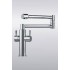 Double Handle Swivel Chrome Kitchen Faucet (QH0787)