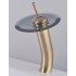 Single Handle Waterfall Antique Brass Bathroom Sink Faucet (QH0801H_B)