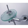 Single Handle Wall-Mount Waterfall Chrome Glass Shower Tap (TP0805_1W)