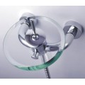 Single Handle Wall-Mount Waterfall Chrome Glass Shower Tap (TP0811W)
