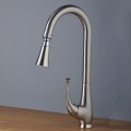 Nickel Brushed Single Handle Centerset Kitchen Tap (TP0760S)