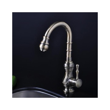 Bronze Single Handle Antique Kitchen Tap (TP1705)