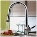 Contemporary Solid Brass Pull Down Kitchen Taps
