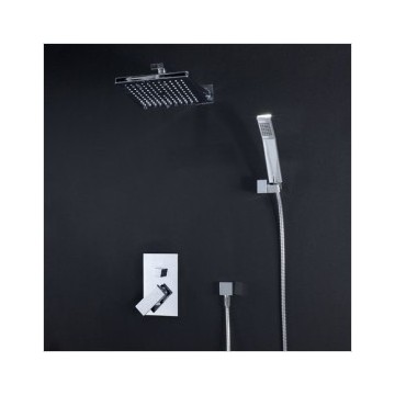 Contemporary Shower Taps with 8 inch Shower head Hand Shower