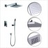 Contemporary Shower Faucet with 8 inch Shower head Hand Shower
