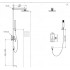 Contemporary Shower Faucet with 8 inch Shower head Hand Shower