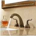 Antique Brass Finish Widespread Bathroom Sink Tap TP0450