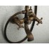 Antique Brass Tub Shower Tap with 8 inch Shower Head + Hand Shower T-SA003