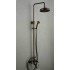 Antique Brass Tub Shower Tap with 8 inch Shower Head + Hand Shower T-SA009