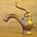 Antique Inspired Bathroom Sink Tap - Polished Brass Finish TP0408