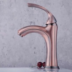 Classic Solid Brass Bathroom Sink Tap - Antique Copper Finish TP0519-B