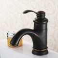 Oil-rubbed Bronze Single Handle Centerset Bathroom Sink Tap TP0405B