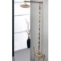 Antique Brass Single Handle Wall Mount Rainfall + Handheld Shower Tap TP06005