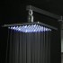Color Changing LED Shower Faucet with 8 inch Shower Head + Hand Shower SF002