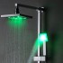 Color Changing LED Shower Faucet with 8 inch Shower Head + Hand Shower SF002
