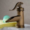 Single Handle Antique Brass Centerset Bathroom Sink Tap TP0599A