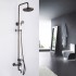 Antique Brass Tub Shower Tap with 8 inch Shower Head + Hand Shower TPSA001