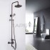 Antique Brass Tub Shower Tap with 8 inch Shower Head + Hand Shower TPSA001