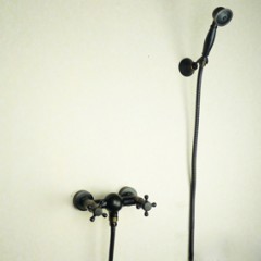 Antique Brass Finish Tub Tap with Hand Shower T-FB003