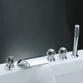 Waterfall Tub Tap with Hand Shower (Chrome Finish) T7014