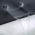 Contemporary Waterfall Bathroom Sink Tap Bathtub tap (Wall Mount) TP7012B