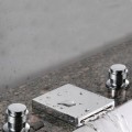 Waterfall Bathroom Sink Tap (Widespread) - Chrome Finish T7004