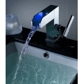 Color Changing LED Waterfall Bathroom Sink Tap - Blade Series T8005