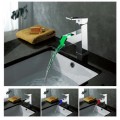 Color Changing LED Waterfall Bathroom Sink Tap - Blade Series T8005-5