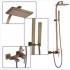 Wall Mount Antique Brass Shower Tap Set SA-012