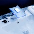 Color Changing LED Waterfall Widespread Bathroom Sink Faucet T0830