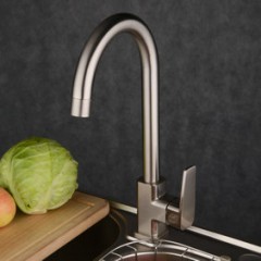 Nickel Brushed Single Handle Kitchen Tap (TP1728N)