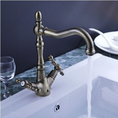 Antique Inspired Solid Brass Kitchen Tap (Antique Brass Finish) TP1711D