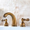 Antique Brass Finish Widespread Bathroom Sink Tap TP0451A