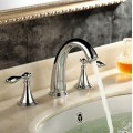 Classic Brass Bathroom Sink Tap Two handles  (Widespread) TP0453