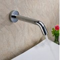 Sensor Contemporary Hands Free Bathroom Sink Tap Wall Mounted -Chrome Finish(Cold) TP0140