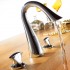 Widespread Contemporary Chrome Bathroom Sink Tap Three Holes Two Handles TP6040B