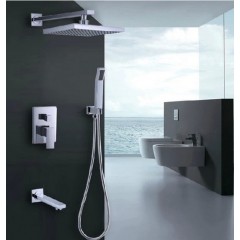 Contemporary Shower Tap with 8 inch Shower head + Hand Shower TP-SC032