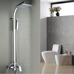Contemporary Tub Shower Tap with 8 inch Shower Head + Hand Shower TP-SC033