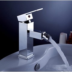 Contemporary Brass Bidet Tap - Chrome Finish TPQ0537