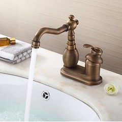 Antique 4 Inch Centerset Brass Kitchen Tap TP02002